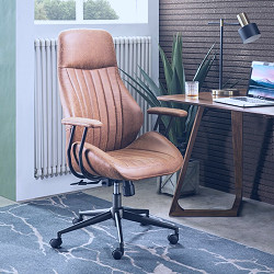 Williston Forge Albaugh Suede Commercial Use Executive Chair & Reviews |  Wayfair